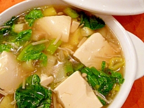 とろとろ豆腐の★熱々!中華スープ。